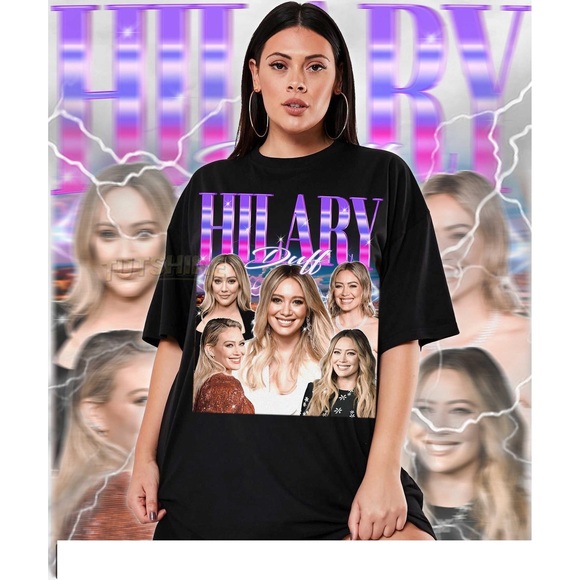 Other - Hilary Duff Unisex Shirt Black Shirt
